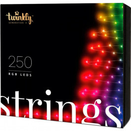 Twinkly Smart LED Pro Strings RGB 250 одинарная линия AWG22 IP65 прозрачный (TWP-S-CA-1X250STP-T)