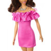 Mattel Barbie Fashionistas в рожевій мінісукні з рюшами (HRH15) - зображення 3