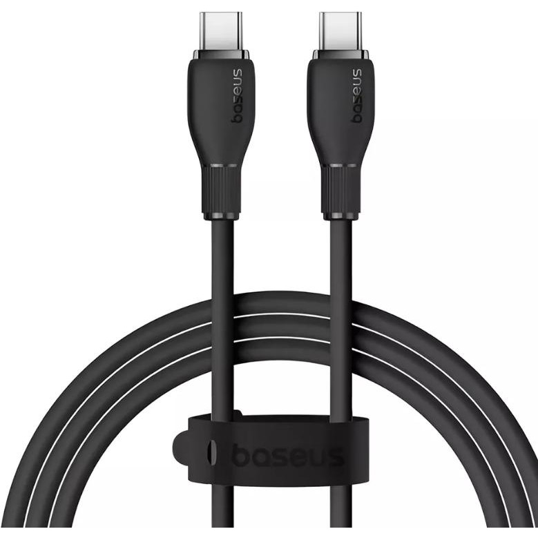 Baseus Pudding Series Fast USB-C to USB-C Charging Cable 100W 2m Black (P10355702111-01) - зображення 1