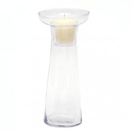 BonaDi Свічник скляний зі знімним склянкою для декору 23.5 см  527-C12