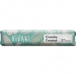 Vivani Батончик  Crunchy Coconut молочний шоколад з кокосом органічний, 35 г (4044889004120)