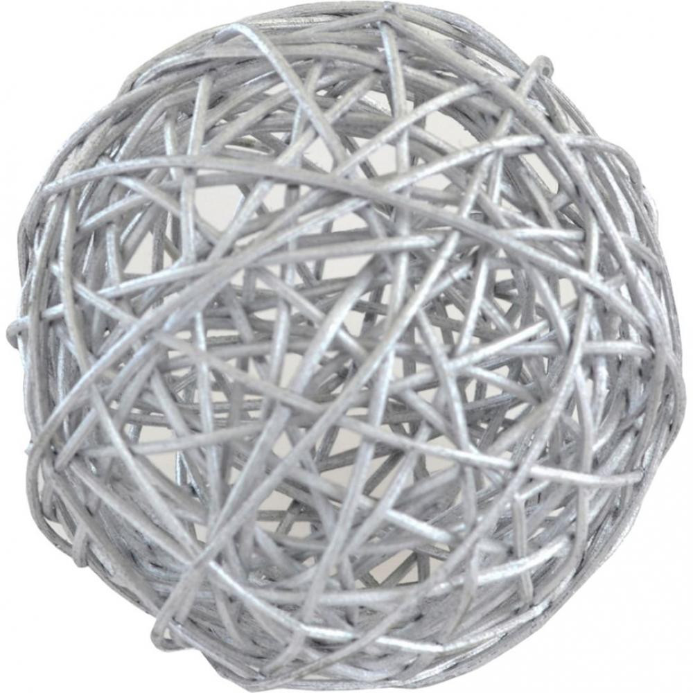 YES! Fun Куля  ротангова 10 см срібна (974272) - зображення 1