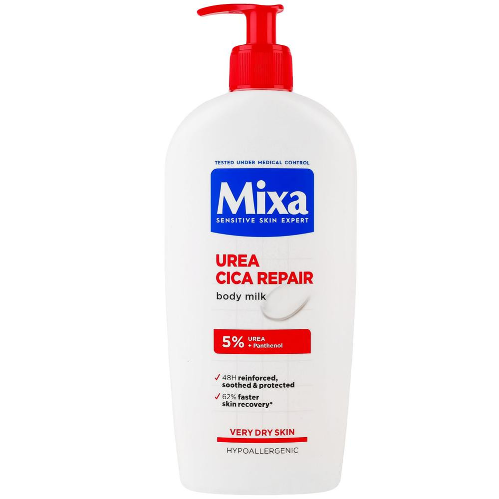 MIXA Відновлююче молочко  Urea Cica Repair+ для дуже сухої шкіри тіла 400 мл (3600550978681) - зображення 1