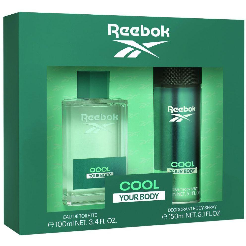 Reebok Набір для чоловіків  Cool your body Туалетна вода 100 мл + Дезодорант 150 мл (8436581946277) - зображення 1