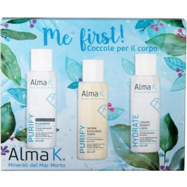 Alma K Набір догляду за тілом  Me First Body Care Kit: Розслаблюючий гель для душу, 100 мл. + Мило-скраб дл