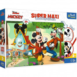Trefl Super Maxi Щасливий будинок Міккі Мауса 24 елементи 3 в 1 (41012)