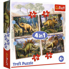 Trefl Цікаві динозаври 4 в 1 (34383)