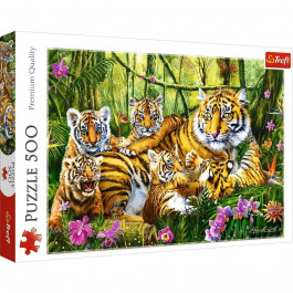 Trefl Семья тигров 500 деталей (37350)