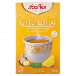 Yogi Tea Чай трав’яний  Ginger Lemon Імбир-Лимон з прянощами органічний, 17 пакетиків (4012824401341)