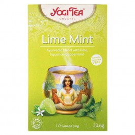 Yogi Tea Чай трав’яний  Lime Mint з прянощами Лайм-М’ята органічний, 17 пакетиків (4012824400542)