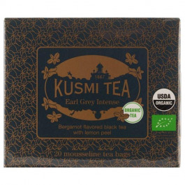Kusmi Tea Чай чорний  Earl Grey Intense 2 органічний, 20 пакетиків (3585810085166)