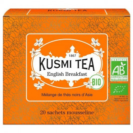 Kusmi Tea Чай чорний  English Breakfast Англійський сніданок органічний, 20 пакетиків (3585810082387)