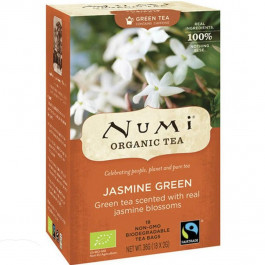 Numi Чай зеленый органический  с Жасмином 2 г х 18 пакетиков (0680692151084)