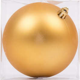 YES! Fun Новорічна куля , пластик, 10 см, золота, матова (974043)