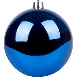 YES! Fun Новорічна куля , пластик, 12 см, синій, глянець (974056)