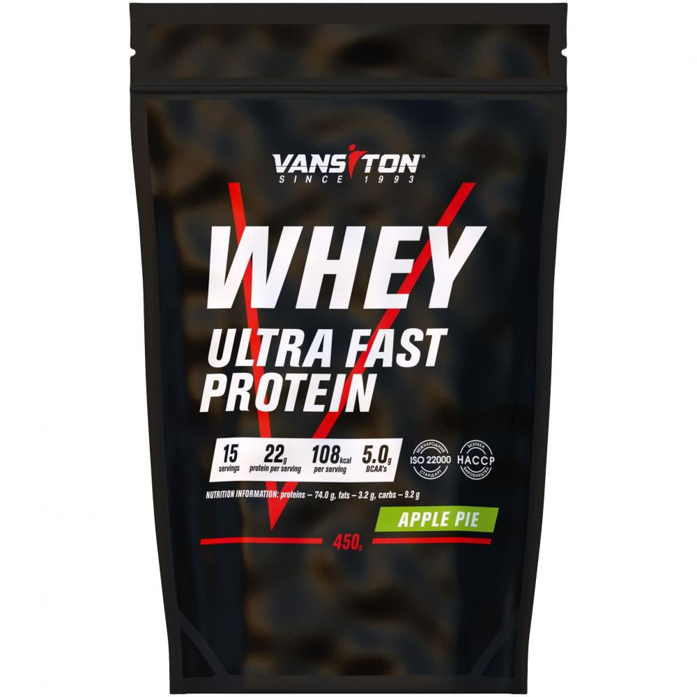 Ванситон Whey Ultra Fast Protein /Ультра-Про/ 450 g /15 servings/ Apple Pie - зображення 1