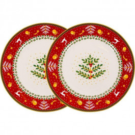 Lefard Набір тарілок обідніх Різдвяна колекція 26см 924-822