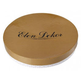 Elen Dekor Набір тарілок  Золоті совушки, 19 см, білий, 2 шт (924-661)