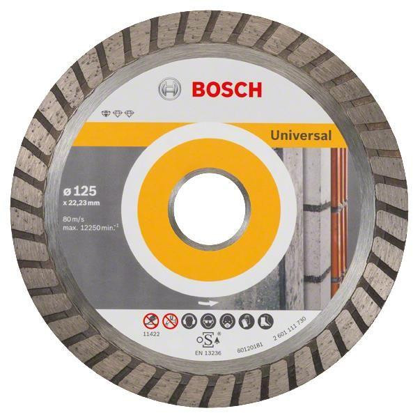 Bosch Диск алмазний Bosch Standard for Universal Turbo 125-22.23 (2.608.602.394) - зображення 1