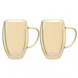 LeGlass Набор чашек с двойными стенками  Amber 380 мл 2 шт (605-004)
