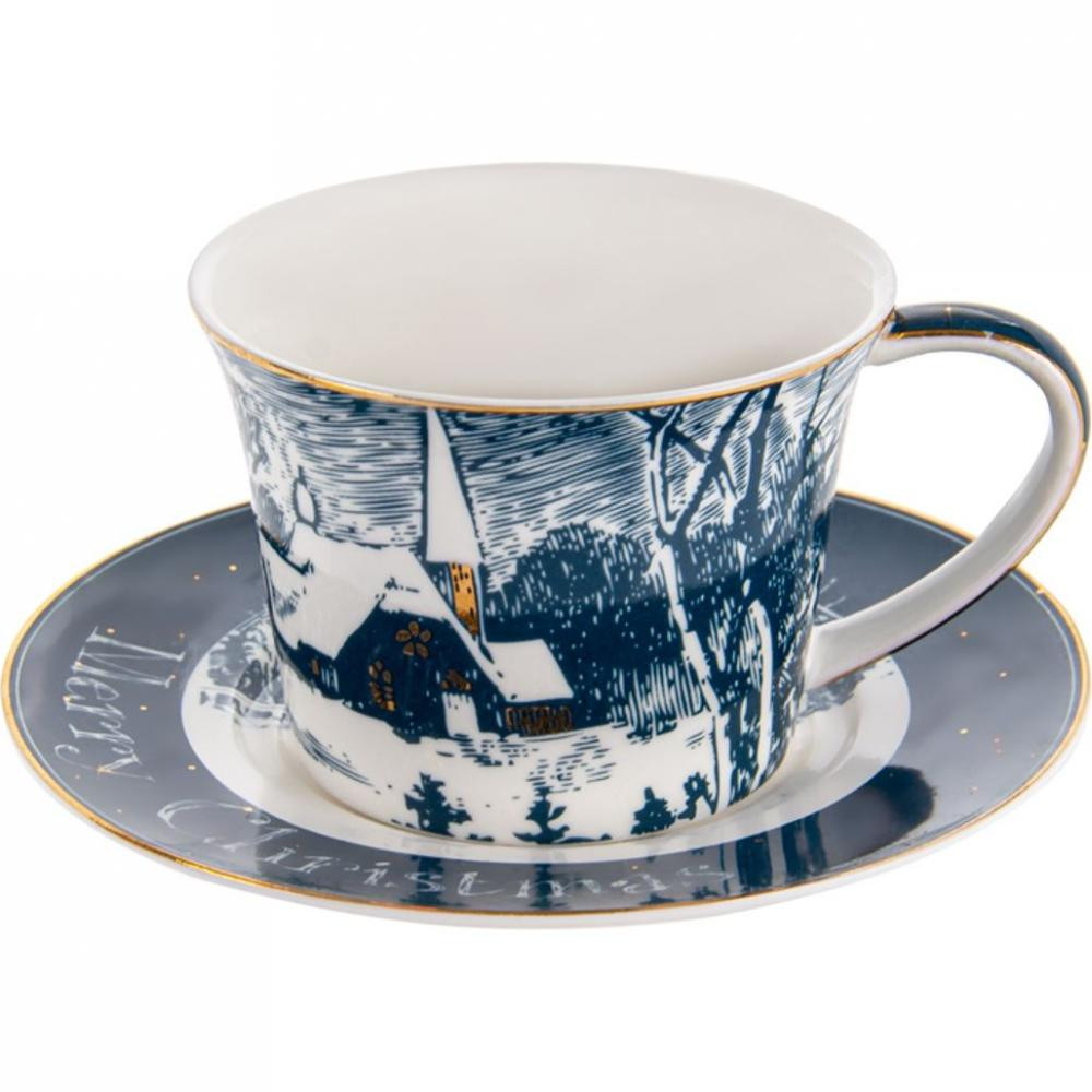 Lefard Чашка для чая с блюдцем Новогодняя коллекция 220мл 924-724 - зображення 1