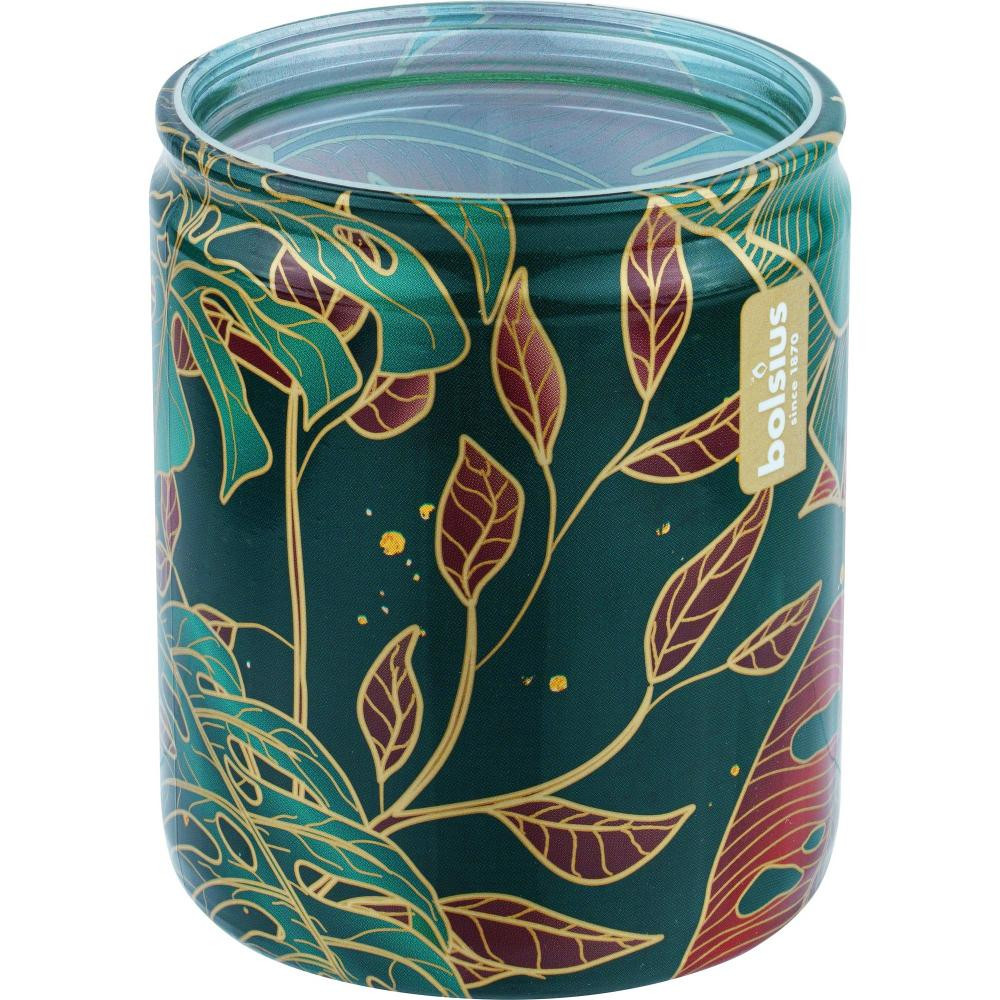 Bolsius Свічка у склянці  Leaves 82/68 аромат манго (8717847159670) - зображення 1