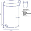 KELA Відро для сміття  Monaco. 3 л (24295) - зображення 2