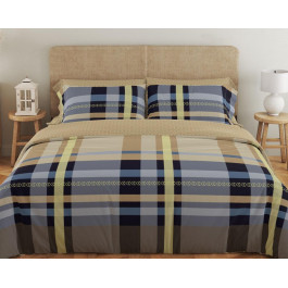 ТЕП Комплект постільної білизни  Soft dreams Scotland сімейний сірий з жовтим (2-03860_26053)