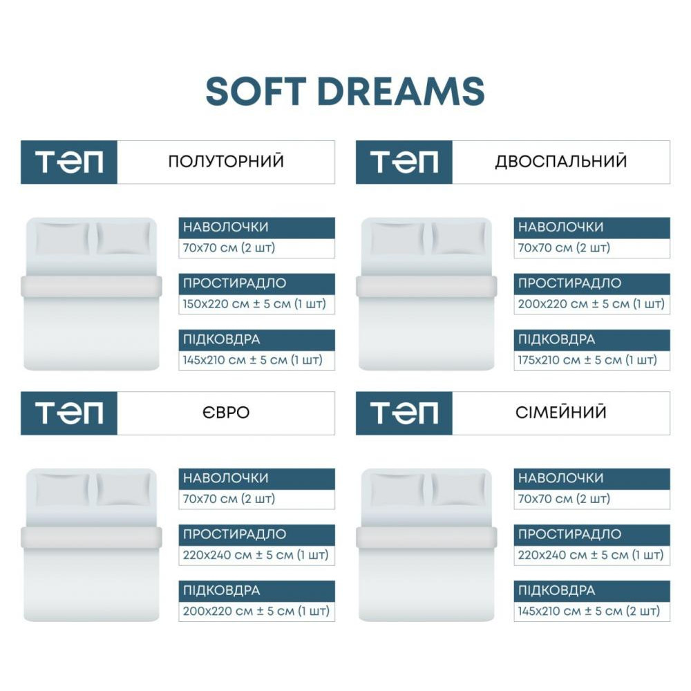 ТЕП Комплект постільної білизни  Soft dreams Полуторний 145 x 210 см Geometry Pasion Ранфорс (2-03857_25 - зображення 1