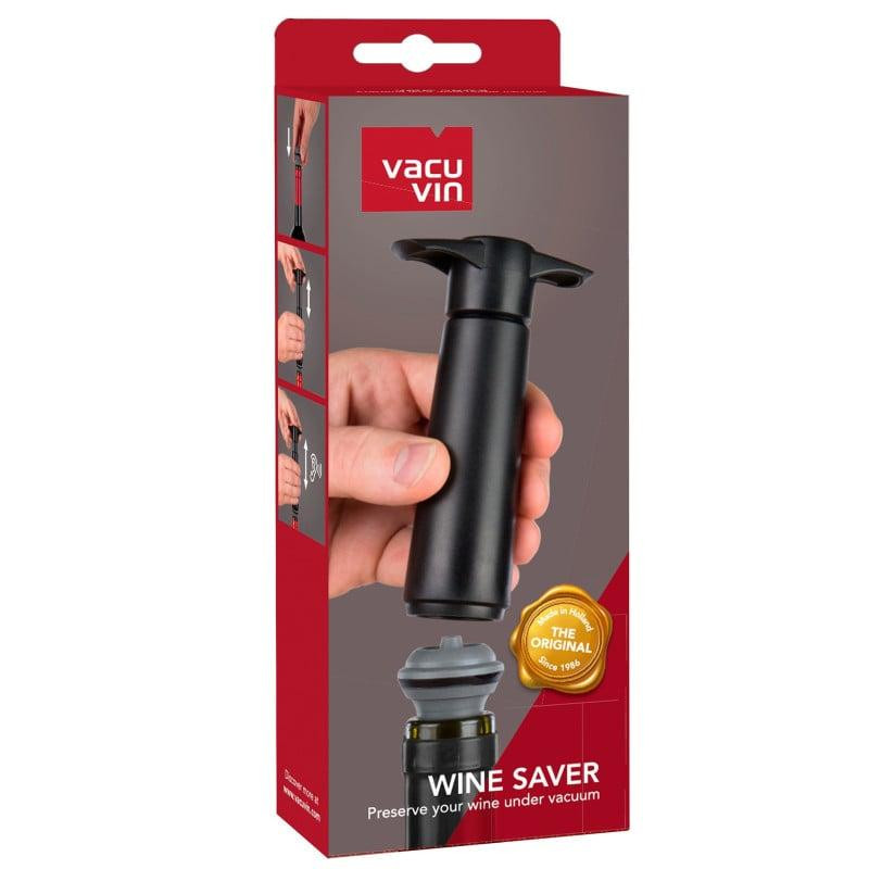 Vacu Vin Аксессуар Набор для хранения вина черный - помпа, 2 пробки, (8714793098145) - зображення 1