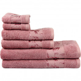 Maisonette Махровое полотенце Bamboo 76х152 Темно-розовый (8699965120889)