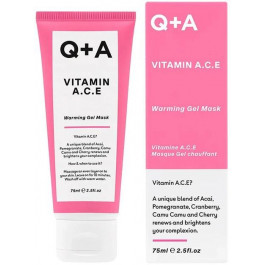 Q+A - Антиоксидантна маска з вітамінами A.C.E - Vitamin A.C.E - Warming Gel Mask - 75ml