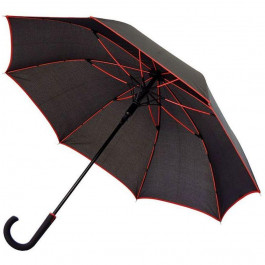 Bergamo Зонт-трость  7130005 полуавтомат Черно-красный (7130005)