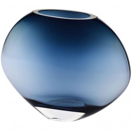 Krosno Ваза скляна  CASUAL темно-синя 21 см (5900345925561)