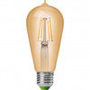 EUROLAMP LED Deco Filament ST64 7W E27 4000K 2 шт (MLP-LED-ST64-07274(Amber)) - зображення 4