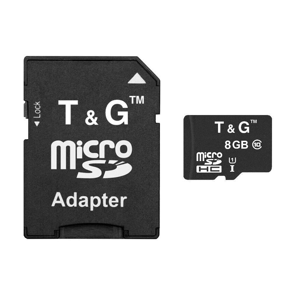 T&G 8 GB microSDHC Class 10 UHS-I (U1) + SD-adapter TG-8GBSD10U1-01 - зображення 1