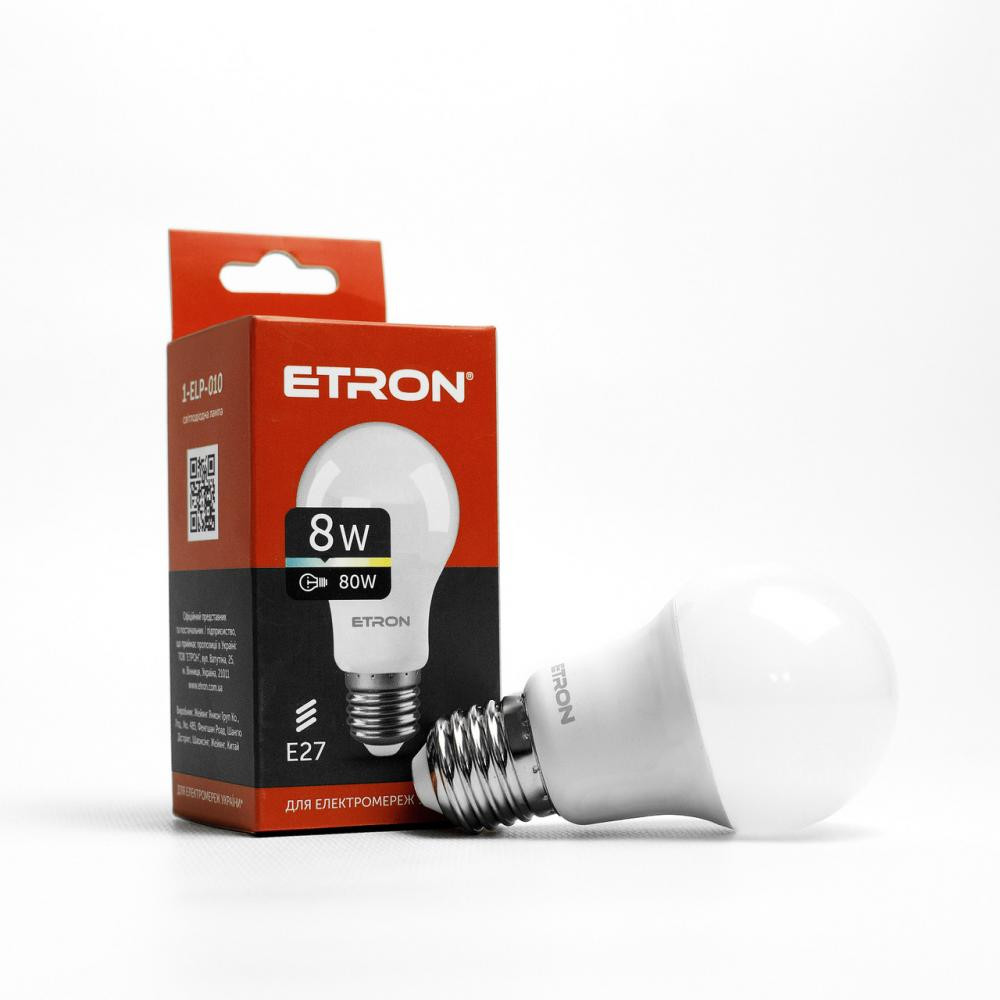 Etron LED 8W 4200K E27 (1-ELP-010) - зображення 1