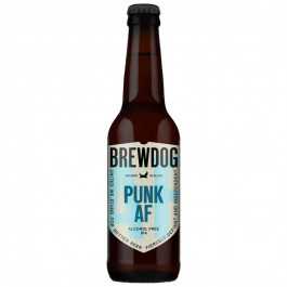 BrewDog Пиво безалкогольне  Punk AF, світле, фільтроване, 0,5%, 0,33 л (5056025421400)