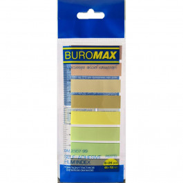BuroMax закладки пластикові з клейким шаром 8 кольорів PASTEL 45x12 мм  BM.2307-99 BM.2307-99(пастель ассорт