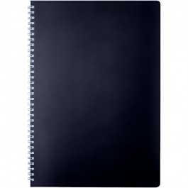 BuroMax Набор тетрадей для записей 5 шт  Gloss A5 в клетку 80 листов пластиковая обложка Черный (BM.24552151