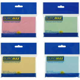 BuroMax Блок для заметок с клейким слоем  BM.2314-99, 76х127 мм, 100 л, ассорти
