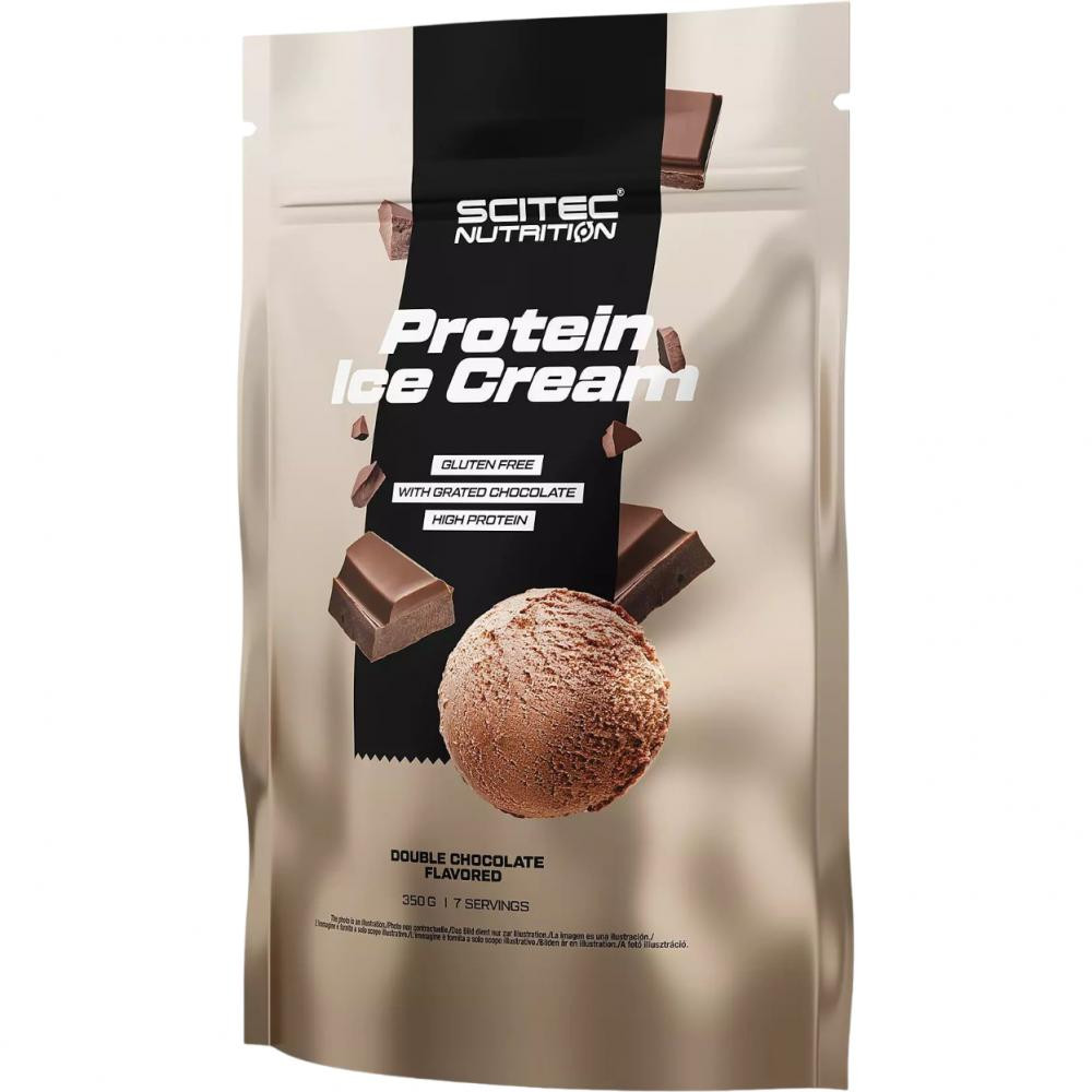 Scitec Nutrition Protein Ice Cream 350 g /7 servings/ Double Chocolate - зображення 1