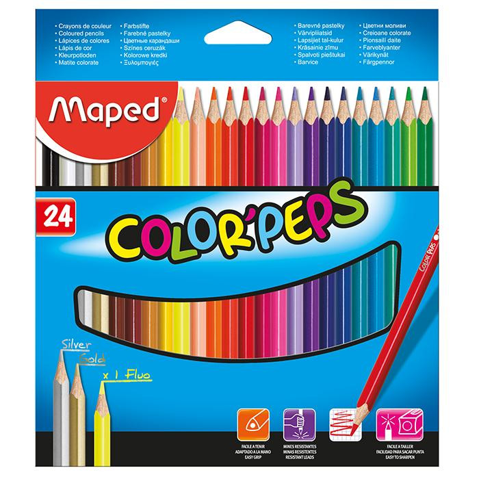 Maped Карандаши цветные Color Peps Classic 24 цветов MP.183224 - зображення 1