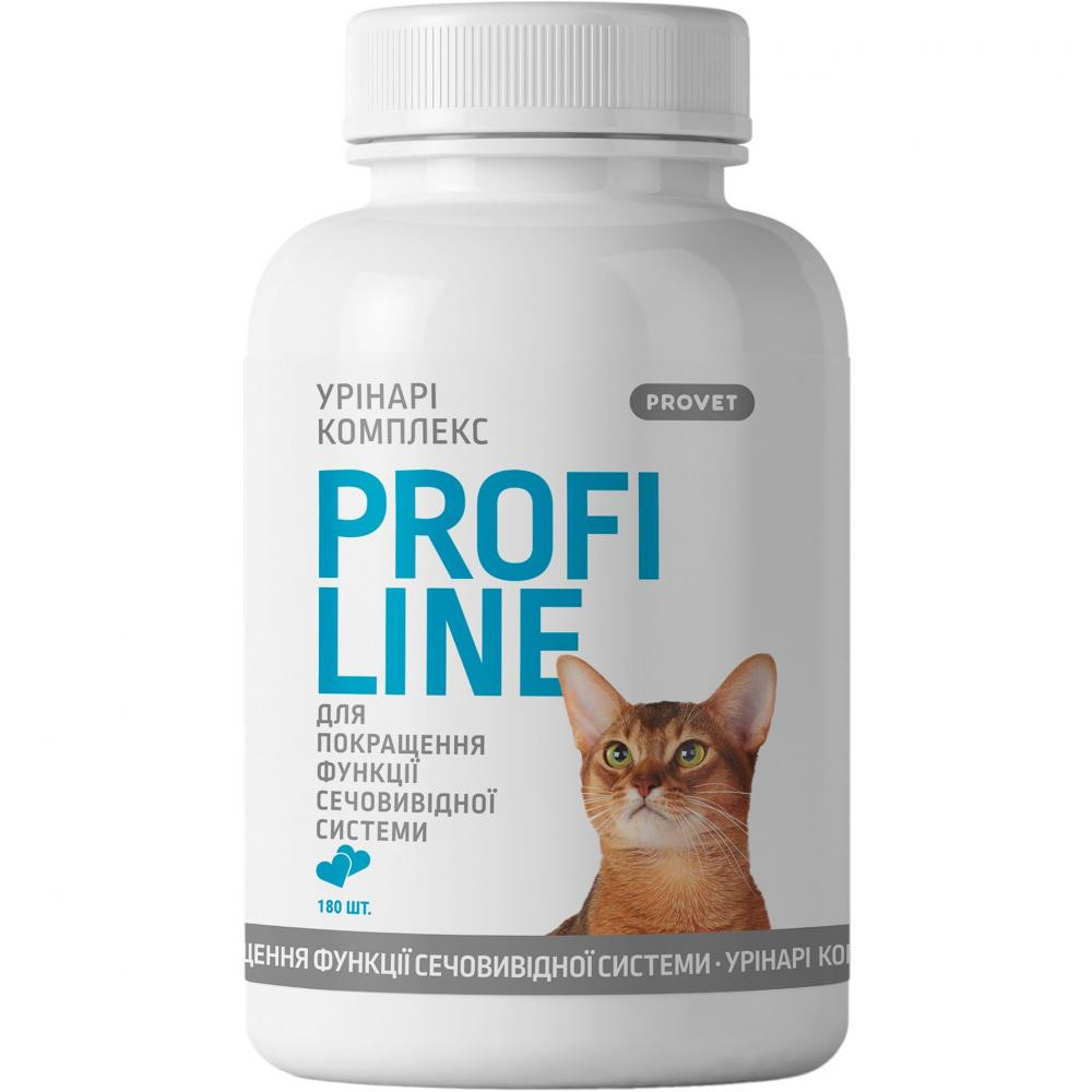 ProVET Profiline для котів Урінарі Комплекс для поліпшення функції сечовивідної системи 180 таб (PR243167) - зображення 1