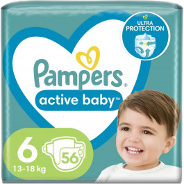Pampers Active Baby-Dry Extra Large 6 (56 шт.)