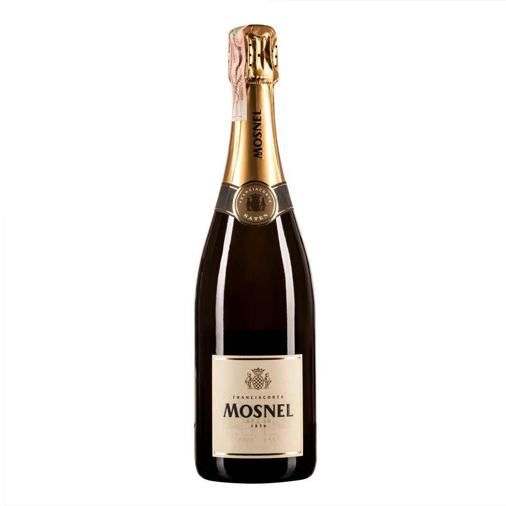 Mosnel Вино ігристе  Franciacorta Saten Brut, біле, брют, 12%, 0,75 л (8002443003411) - зображення 1
