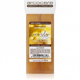 Arcocere Professional Wax Oro Puro Gold віск для видалення волосся з блискітками наповнення 100 мл