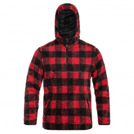 Brandit Флісова кофта  Teddyfleece Worker Pullover - Red/Black XL