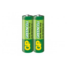 GP Batteries AA bat Carbon-Zinc 2шт Greencell (15G-S2)