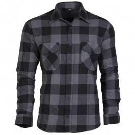 Mil-Tec Сорочка  Flannel Shirt Light - Black/Gray D/R (10939008-904)